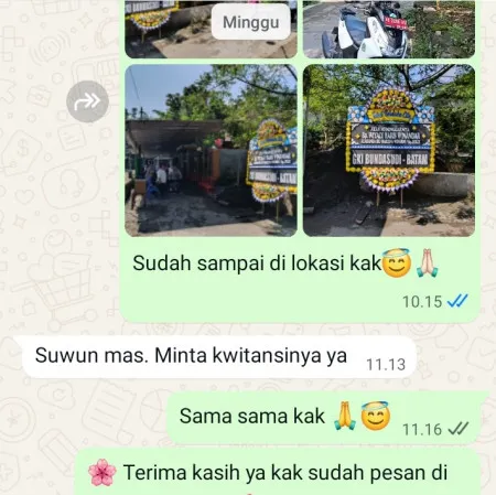 Pengiriman Papan Bunga Duka Emerald Bintaro
