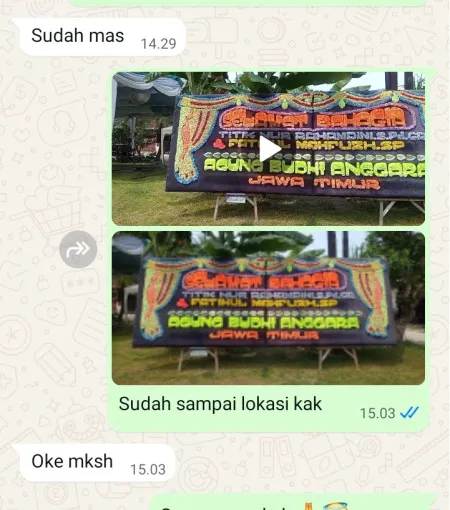 Pengiriman Papan Bunga Emerald Bintaro