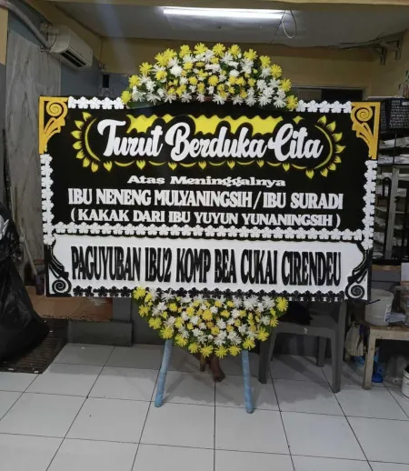 Papan Bunga Duka Emerald Bintaro